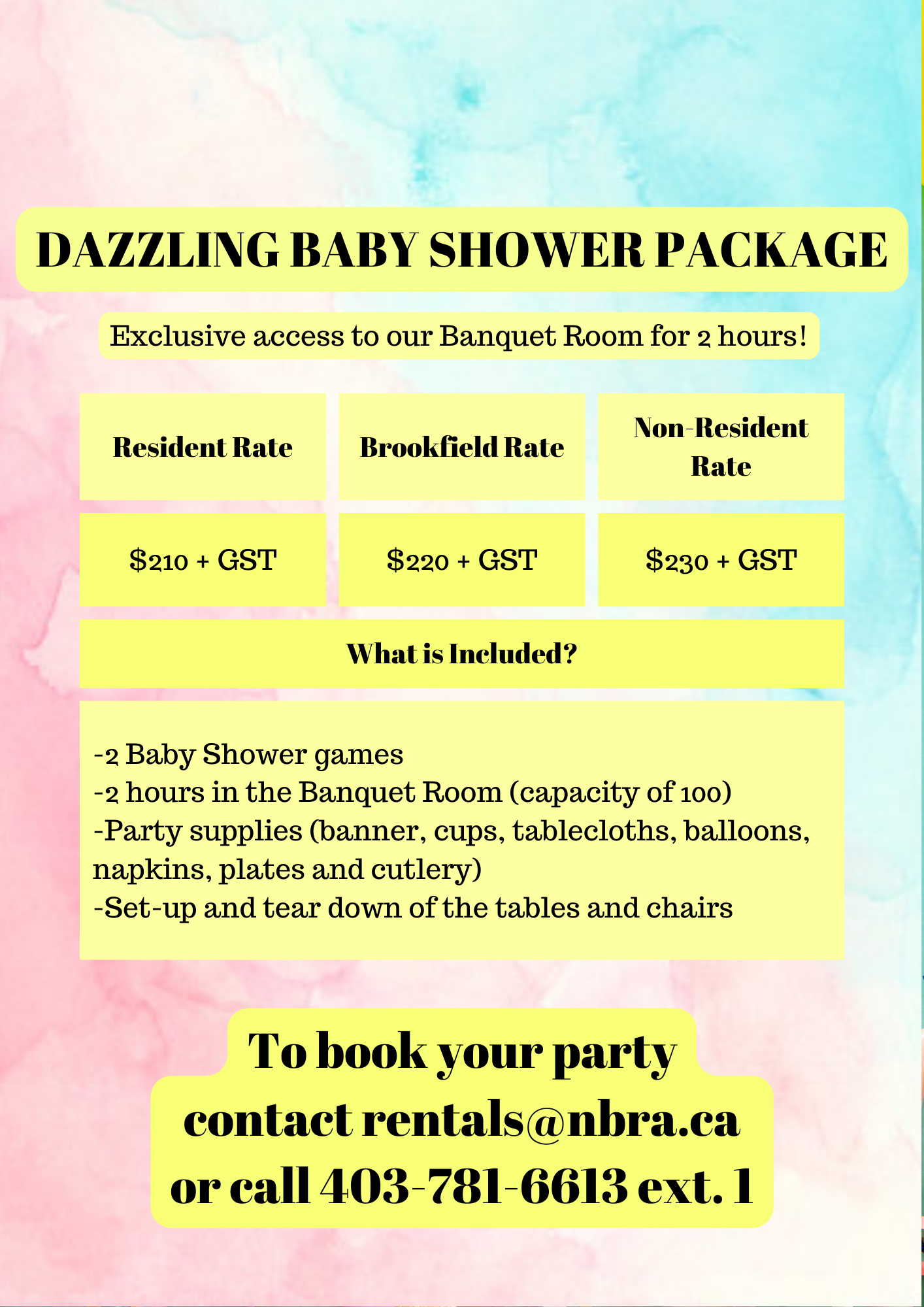 Rental Packages New Brighton Residents Association